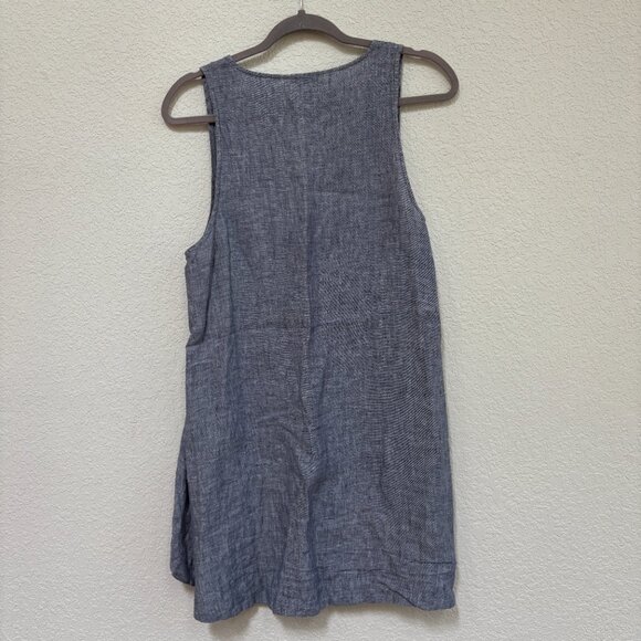 Saks Fifth Avenue 100% linen high low top - Medium - Picture 2 of 4